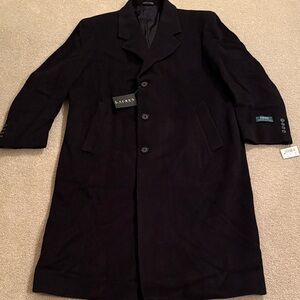 Vintage NWT Ralph Lauren black wool Top Coat.